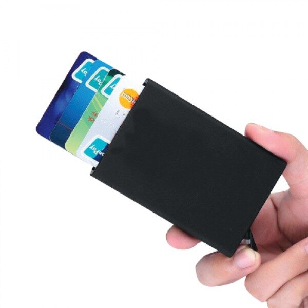 קופסת אלומיניום ממותגת לכרטיסי אשראי