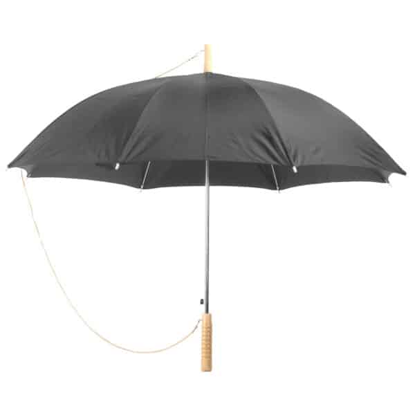 מטריה עם מוט עץ