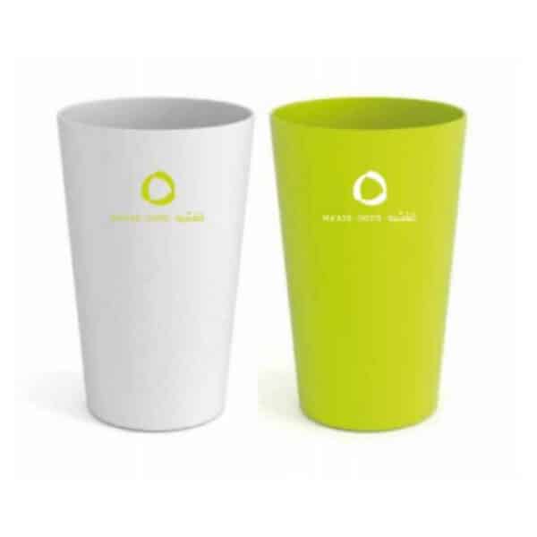 כוסות פלסטיק רב פעמיות עם לוגו