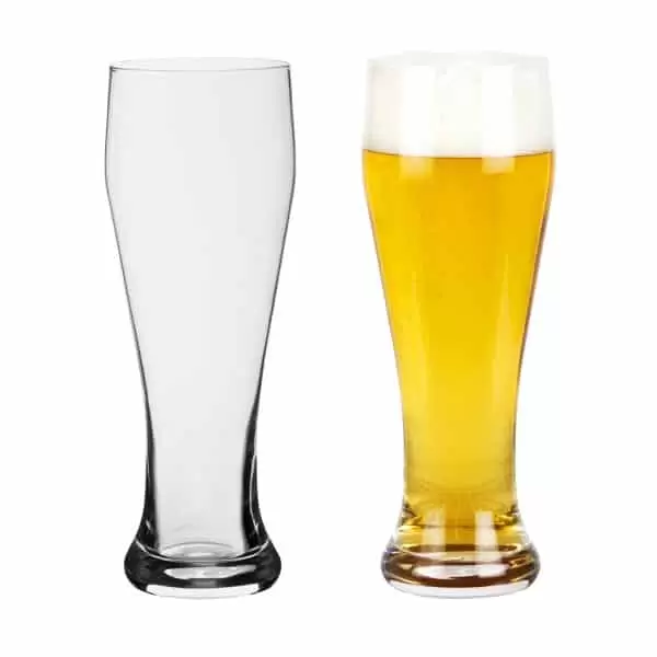 כוס בירה עם לוגו