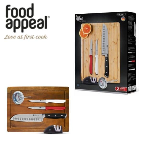 סט סכינים 6 חלקים תוצרת food appeal